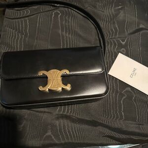 SOLD Celine Triomphe Shoulder Bag Calfskin leather